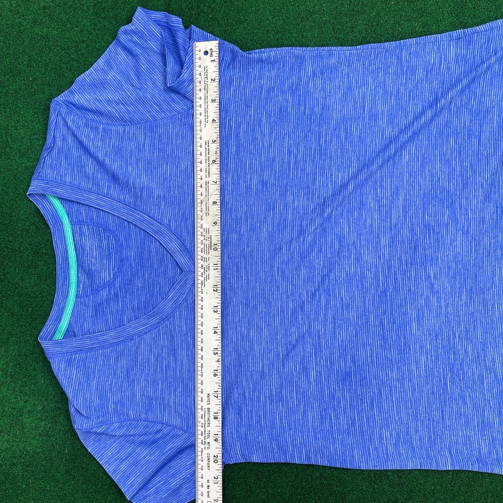 Danskin Womens Space Dye V-Neck Activewear T-Shirt Bundle Pink Blue XL 2-Pack - Picture 3 of 11